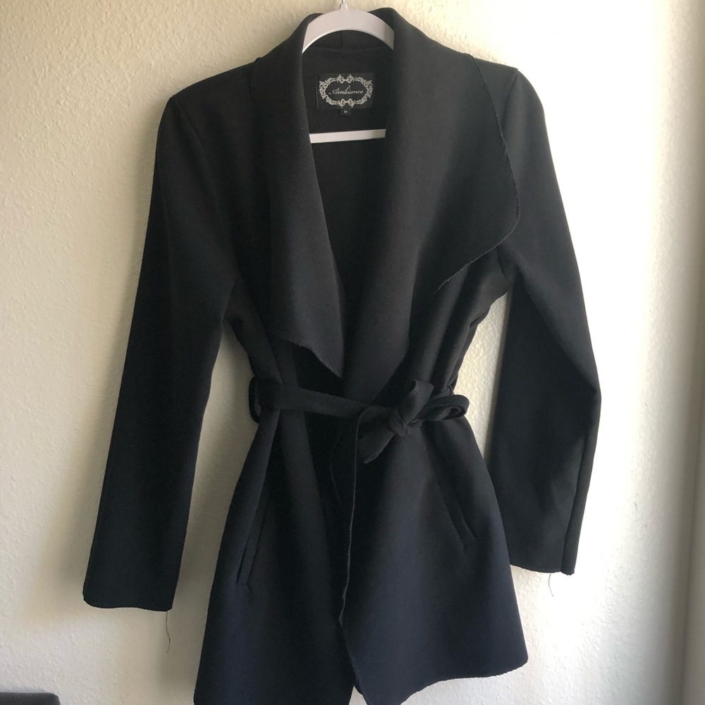 Ambiance Coat available in black and burgundy!